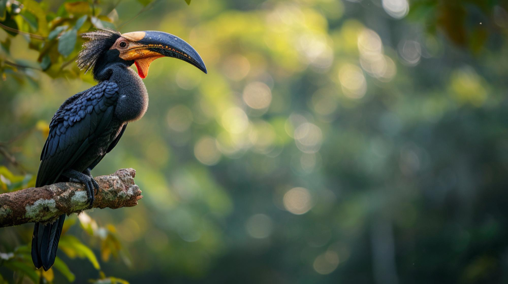 Great hornbill in chitwan