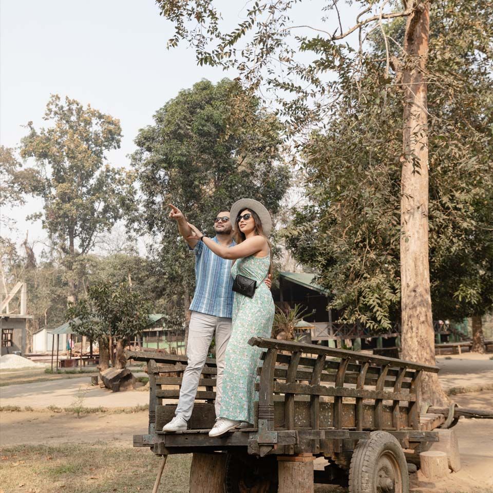 couple package of kasara chitwan for a romantic escapade.